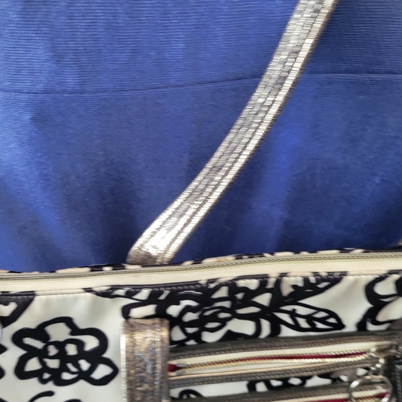 Coach Women's Graphic Tote Bag - Black and Cream - Picture 8 of 15